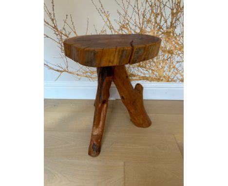 Modern wooden lamp table, Height 21 inches, Width 18 inches, Depth 18 inches