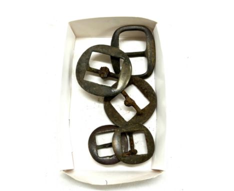 Selection of vintage metal buckles