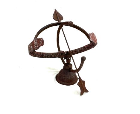 Vintage metal garden sun dial