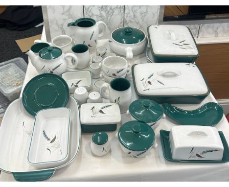 Selection of vintage Denby stone ware to include tureens, bowls, dishes etc