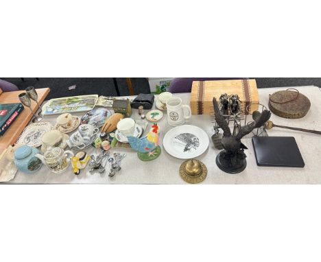 Large selection of miscellaneous includes Cups, saucers, guiness tankard etc