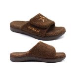 8 x Mens House Slippers Adjustable Winter Warm Open Toe Slider RRP £25.99 ea L3
