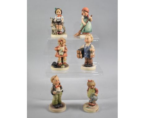 A Collection of Six Hummel Figures by Goebel, Tallest 12cm high 