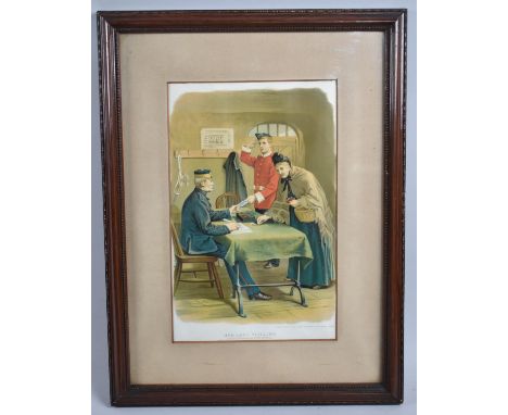 A Framed Print, Her Last Shilling After Ralph Hedley, 18x28cm 