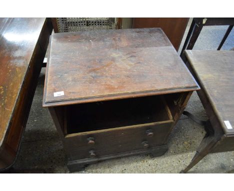 A chest type commode with folding top (a/f) width approx 68cm