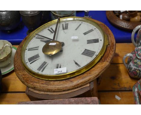 Large wall clock with pendulum