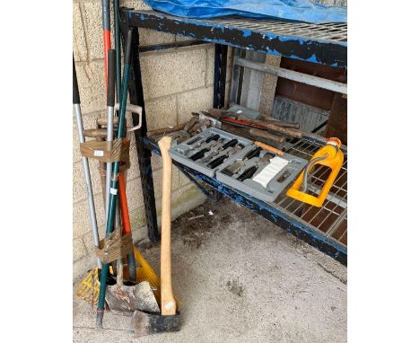 Chisels, gardening tools and other related items