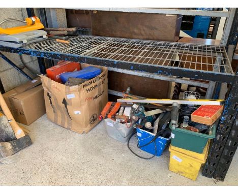 Hand tools and garage equipment including a Makita cordless drill 