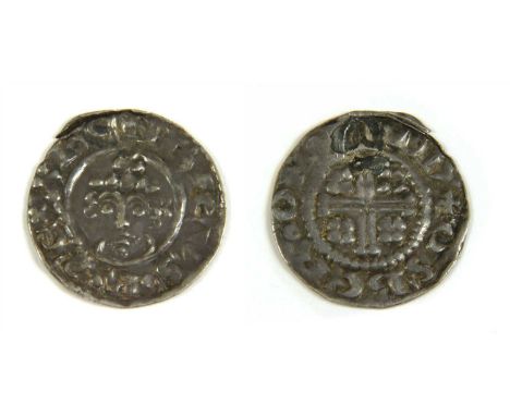 Coins, Great Britain, Henry II (1154-1189), 'Short Cross' coinage (1180-1189), Penny, class 1b, fine portrait, curls 2 left a