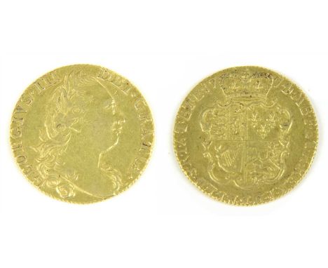 Coins, Great Britain, George III (1760-1820), Guinea, 1774, fourth laur. head r. (S. 3728), VF