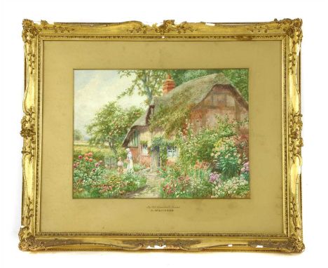 Arthur Wilkinson 'AN OLD HOMESTEAD, SUSSEX' and 'A COTTAGE GARDEN, HANTS' Signed l.l., watercolour 27.5 x 37.5cm