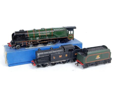 A Hornby Dublo EDL12 'Duchess of Montrose' engine and tender, playwear and no box for tender (F-G-BP), sold with a EDL7 LMS s