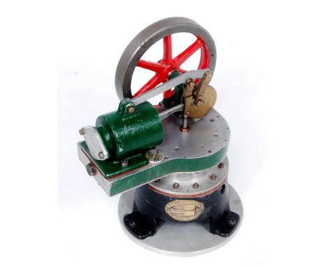 A.E. & H. Robinson & Co. and Scratch built size B4 hot air engine, comprising of single cylinder, disc crank and spoked flywh