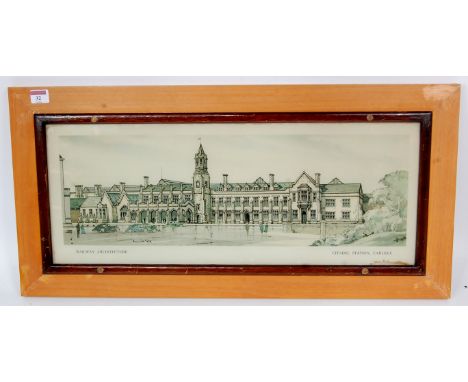 Original railway carriage print, Citadel Station, Carlisle, as taken from the original by Kenneth Steel, in the original fram