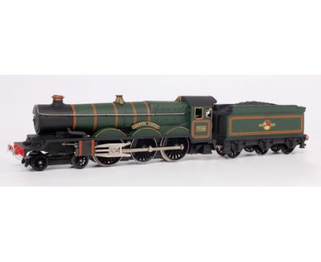 A Wrenn Castle class engine and tender as BR No. 7036 'Taunton Castle' (G), together with modified class A4 engine and tender