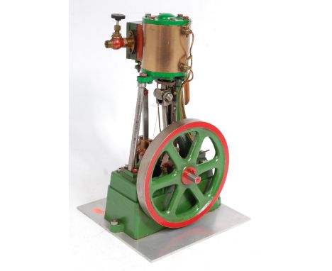 Stuart Turner No.1 vertical steam engine, with 2" bore x 2" stroke, single cylinder with tubed drain cocks, cast in exhaust a