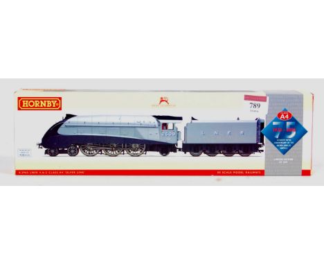 A Hornby limited edition R2965 LNER 'Silver Link' class A4 engine and tender 75th Anniversary of The Silver Jubilee Service, 