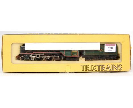 A Trix Trains BR green 'AH Peppercorn' engine and tender (G-BG)
