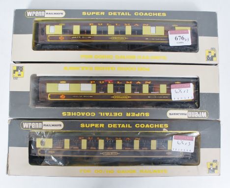 Wrenn Pullman coaches 'Pegasus' and 'Cecilia' both Golden Arrow (G-BG), and Car No. 73 (G-BG), all items fitted with flush gl