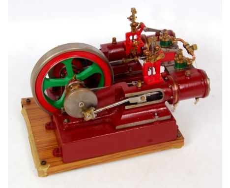 From Reeves Casting's and built to Edgar T Westbury's Designs "Double Tangye" twin horizontal mill engine, comprising of twin