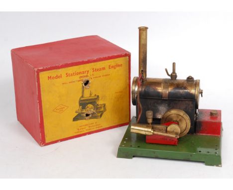 Latimer productions, L5 Model Stationary Steam Engine, 'A Plane Model', with single oscillating cylinder with flywheel and bu