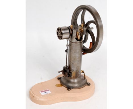 A well engineered model of a Stockport Vacuum Engine, for gas or spirit fired use, finished in base metal components comprisi