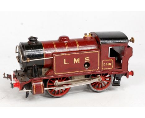 A Hornby 0 Gauge clockwork No.1 special tank engine, LMS Maroon with 6481 to cabsides, over painting and restoration (PF)