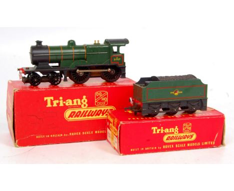 A Triang R350/R36 BR green class L1 engine and tender, front coupling removed, but a nice clean example (G-BFG)