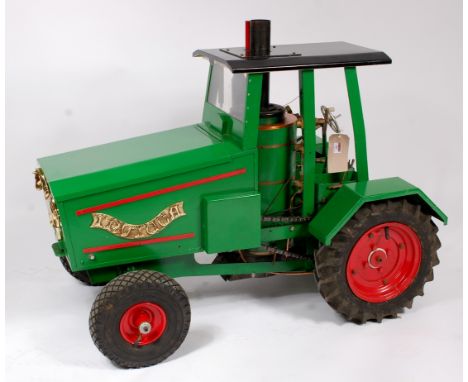 3 inch scale Caradoc Steam Tractor, built to John Haining designs, comprising of coal fired vertical copper boiler, simple tw