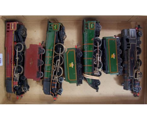 A Hornby Dublo 3-rail 'Duchess of Montrose' engine and tender (G), 'Silver King' engine and tender (F-G), 2-6-4 tank engine (