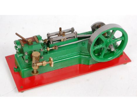 Stuart Turner S50 small mill type engine, comprising of single horizontal wooden clad cylinder with 5/8 inch bore x 1 1/4 str