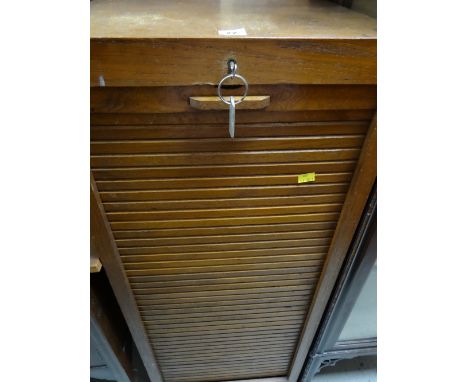A vintage tambour chest & a Lloyd Loom blanket box