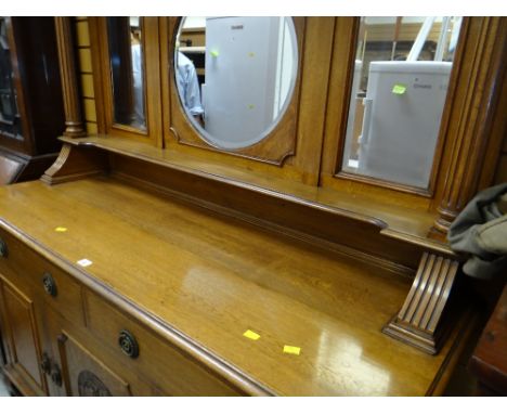 A vintage mirror back sideboard