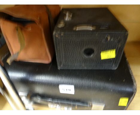 Three vintage cameras