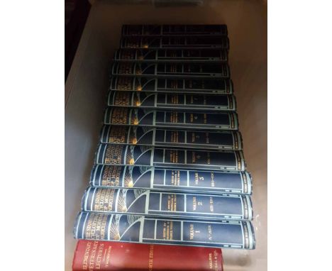 STANDARD CYCLOPEDIA OF MODERN AGRICULTURE cloth bound with gilt lettering, complete set of volumes one to twelve, along with 
