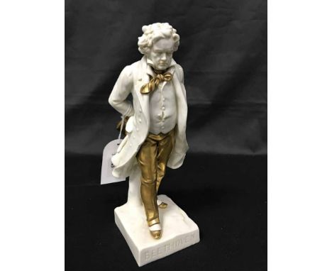 CERAMIC FIGURE OF BEETHOVEN