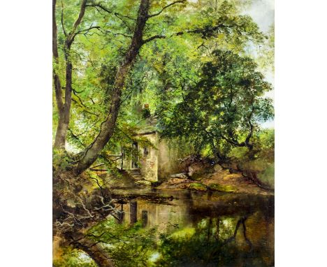 ARTIST: John Cairney (Scottish, British,19 Century)NAME: Landscape - Geilston Estate, Glasgow YEAR: 1878MEDIUM: oil on canvas