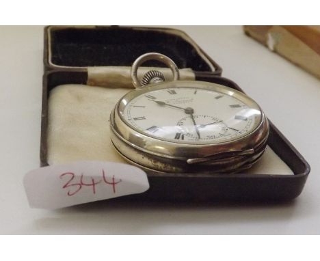 Silver Acme gents pocket watch     