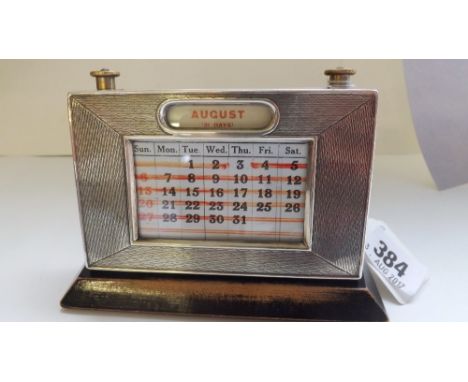 A perpetual calendar engine turned 4.5" wide Birm 1930 by WJM Co        