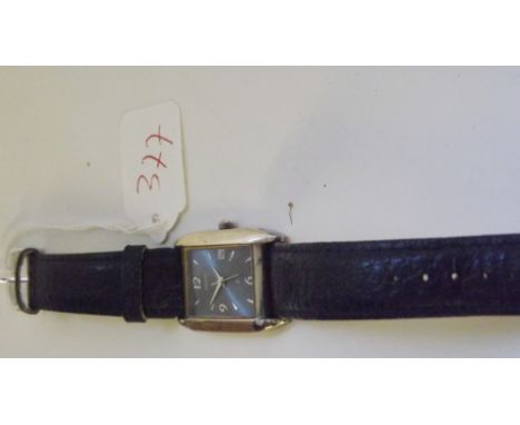 A silver gents Accurist wrist watch     