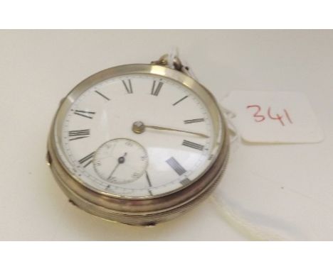 A silver cased pocket watch      