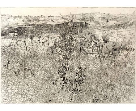 Anthony Gross (1905-1984) '''Winter Grasses''', 1972 53/70, signed, titled and numbered in pencil (in the margin) etching 40.