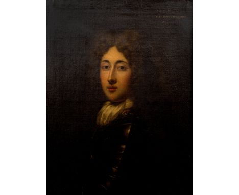 CIRCLE OF SIR PETER LELY (1618-1680) Portrait of Sir William Drummond III of Hawthornden (b.1636) dressed in armour, 71 x 54c