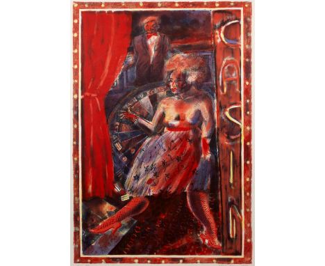 Mick Rooney (b.1944) "Casino" 4/12, signed in pencil (in the margin) lithograph 63.5 x 43cm.