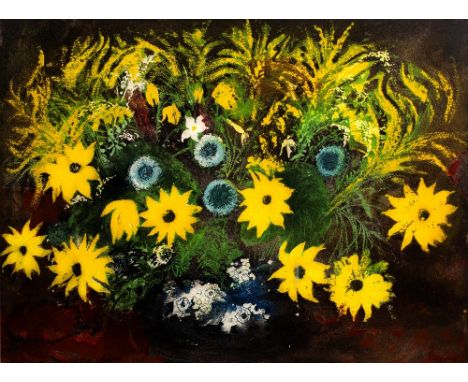 John Piper (1903-1992) ''Yellow Flowers'' (Levinson 392), 1987 11/100, signed and numbered in pencil  etching and aquatint pu