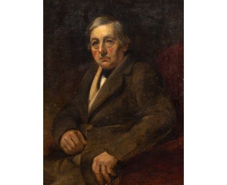 ENGLISH SCHOOL (EARLY 19TH CENTURY) Portrait of a gentleman seated in a chair, reputedly the artist David Cox, oil on canvas,
