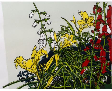 Trevor Allen (1939-2008) ''One Day Lilies'' 1/30, signed, numbered and titled in pencil (in the margin) lithograph 70 x 85cm.