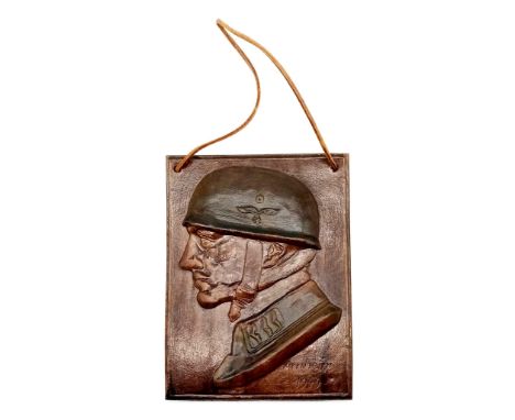 WW2 German Fallschirmjäger (Paratrooper) Ceramic Arnhem Memorial. 