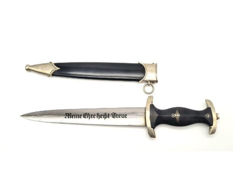 3rd Reich Waffen SS Enlisted Mans Dagger. Maker: Gottlieb Hammesfahr. 