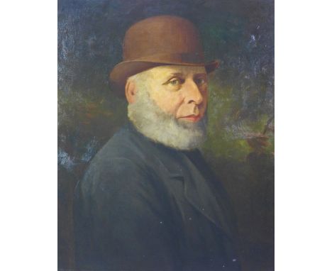 James Grieg, a portrait of James Fyffe, friend of Sir James Barrie, oil on canvas, apparently unsigned, labelled verso with i